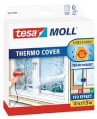 Tesa Tesamoll termofólia, izolačná fólia - priesvitná, nelepiaca, pre staršie okná, ľahko sa používa, 4m x 1,5m