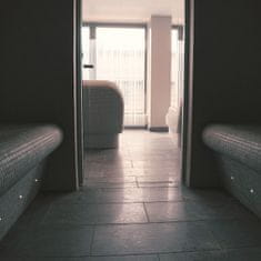 HARVIA Dvere do parnej sauny ALU 8x19, číre, 790x1890 mm, šedý rám