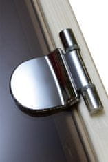 HARVIA Dverový pánt pre saunové dvere (do zárubne), celosklenené , chrome (1ks)