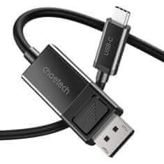 Choetech kábel DisplayPort / USB-C 1.8m, čierny