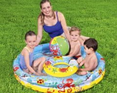 Bestway Nafukovací bazén pre deti 122x20 cm + koleso a lopta zdarma