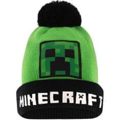 Mojang Studios Detská zimná čiapka s brmbolcom Minecraft - Creeper