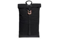 BeWooden unisex praktický batoh s dreveným detailom Nox Rollup čierny univerzálny