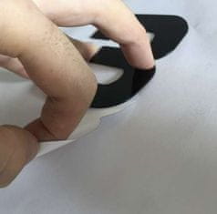 Alum online Dizajnové 3D nalepovacie hodiny 130 cm čierne