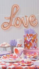 Unique Balónový banner Love ružovo-zlatý 274cm