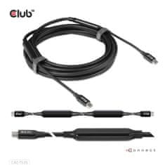 Club 3D Kábel USB 3.2 Gen2 Type-C do C Active Bi-directional (M/M) 8K60Hz, 5m