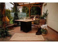 Karma Premium Záhradný stôl s ohniskom Ruben Garden - polyrey