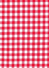 HAMAVISS textil  HAMAVISS obrus – červené káro 70×70 cm