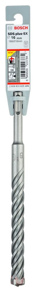 Bosch vrták do kladív SDS plus-5X 16 × 150 × 210 mm