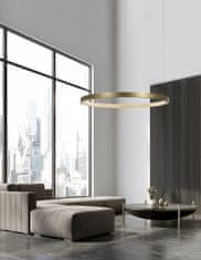 Nova Luce Nova Luce Elegantné závesné LED svietidlo Vegas v luxusnom zlatom dizajne - 18 W LED, 1020 lm, priemer. 450 mm NV 86016808