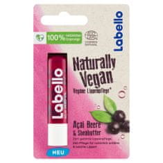 Labello Naturally Vegan Açai Beere & Sheabutter Balzam na pery, 4,8 g