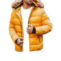 Dstreet Pánska bunda zimná prešívaná INNUIT žltá tx4162 L