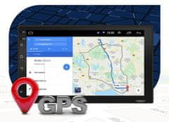 BergMont Autorádio 2 DIN s GPS navigáciou, Wifi, Bluetooth, 7 palcový dotykový displej, 1/16GB, Android 10.0, cúvacia kamera