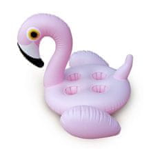 Northix Nafukovací držiak na pohár, Flamingo - 4 poháre 
