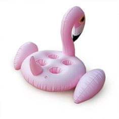 Northix Nafukovací držiak na pohár, Flamingo - 4 poháre 