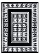 Dywany Łuszczów AKCIA: 140x190 cm Kusový koberec Gloss 6776 85 greek black/ivory 140x190