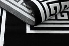 Dywany Łuszczów AKCIA: 140x190 cm Kusový koberec Gloss 6776 85 greek black/ivory 140x190