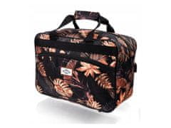 TopKing Cestovná taška RYANAIR 40 x 20 x 25 cm s USB, čierna/zlatá