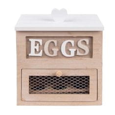 Clayre & Eef Drevená skrinka na vajcia Clayre & Eef EGGS