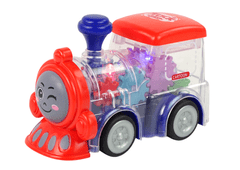 Lean-toys Veselá lokomotíva pre batoľatá LED svetlá na trecí pohon