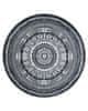 AKCIA: 120x120 (prúmer) kruh cm Kusový koberec Napkin black kruh 120x120 (priemer) kruh