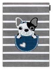 Dywany Łuszczów Detský kusový koberec Petit Bulldog grey 120x170