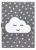 Detský kusový koberec Petit Cloud stars grey 120x170