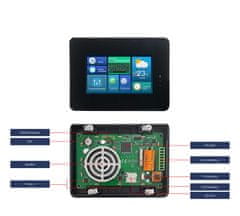DWIN LCD 4,3" 800x480 rezistívny dotykový panel, kryt, RS485, reproduktor DWIN HMI