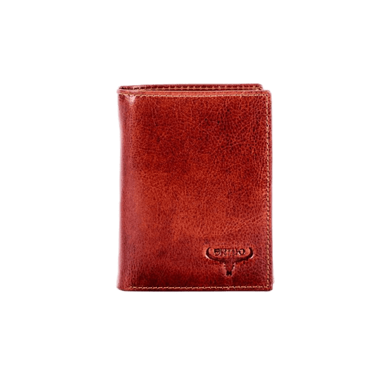 BUFFALO Hnedá kožená peňaženka s reliéfom CE-PR-N890-VTU.78_281621 Univerzalne