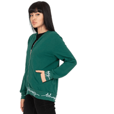 RELEVANCE Dámska bavlnená bunda bomber FREE tmavozelená RV-BL-7809.37X_385700 L-XL