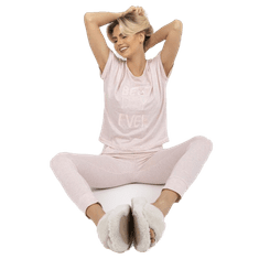 BERRAK Dámske dvojdielne pyžamo s krátkym rukávom SLEEPY Pink BR-PI-9066_386717 L