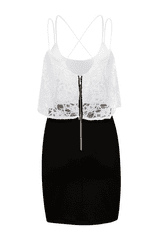 Ivon Dámske šaty Zelreyiq black, white 42