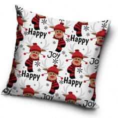 Tip Trade Vianočný povlak Happy Joy 40x40 cm