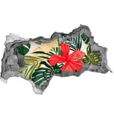 Wallmuralia.sk 10D diera nálepka Havajské kvety 115x88 cm