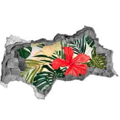 Wallmuralia.sk 15D diera na stenu Havajské kvety 115x88 cm