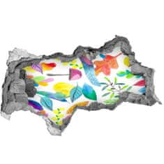 Wallmuralia.sk 15D diera nálepka Kvetinový vzor 115x88 cm
