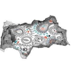 Wallmuralia.sk 18D diera nálepka Ozdoby 115x88 cm