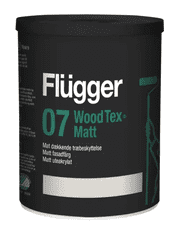 Flügger WOOD TEX 07 MATT - Matný krycí náter na drevo čierna 3 L