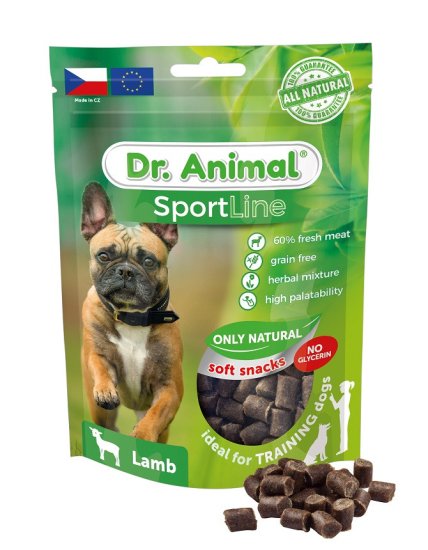 Dr. Animal Pamlsok pre psa Sportline jahňa 100 g