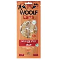 WOOLF snack Pamlsok pre psa Earth NOOHIDE L Sticks with Beef 85 g