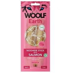 WOOLF snack Pamlsok pre psa Earth NOOHIDE L Sticks with Salmon 85 g