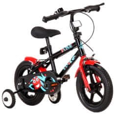 Vidaxl Detský bicykel 12 palcový čierny a červený