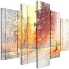 Artgeist Obraz - Jesenné slnko 100x50 obraz na plátne s dreveným rámom