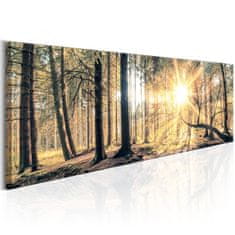 Artgeist Obraz - Jesenné útočisko 135x45 obraz na plátne s dreveným rámom