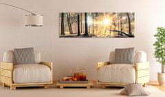Artgeist Obraz - Jesenné útočisko 135x45 obraz na plátne s dreveným rámom
