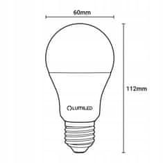 LUMILED 10x LED žiarovka E27 A60 13W = 100W 1521lm 4000K Neutrálna biela 260°