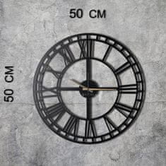 Wallity Dekoratívne nástenné hodiny Reedo 50 cm čierne