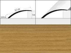 Effector Prechodové lišty A49 - SAMOLEPIACE šírka 6,1 x výška 0,82 x dĺžka 100 cm - dub