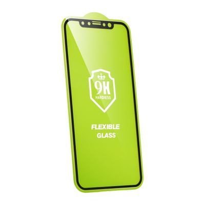 BESTSUIT 5d flexibilné ochranné nano sklo full glue pre iphone 12 pro Max (6,7") čierne