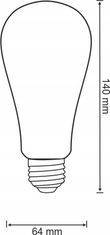 SANICO LED žiarovka ST64 7,5W E27 teplá